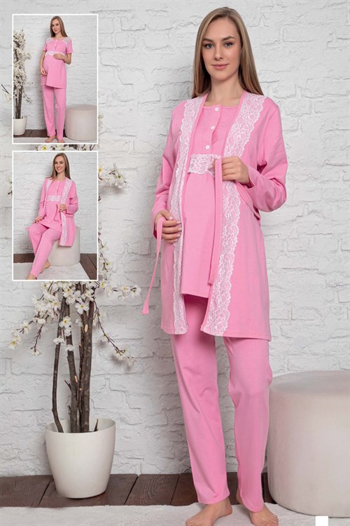 Polkan 13126 New Mom Sabahlıklı Lohusa Pijama Takımı